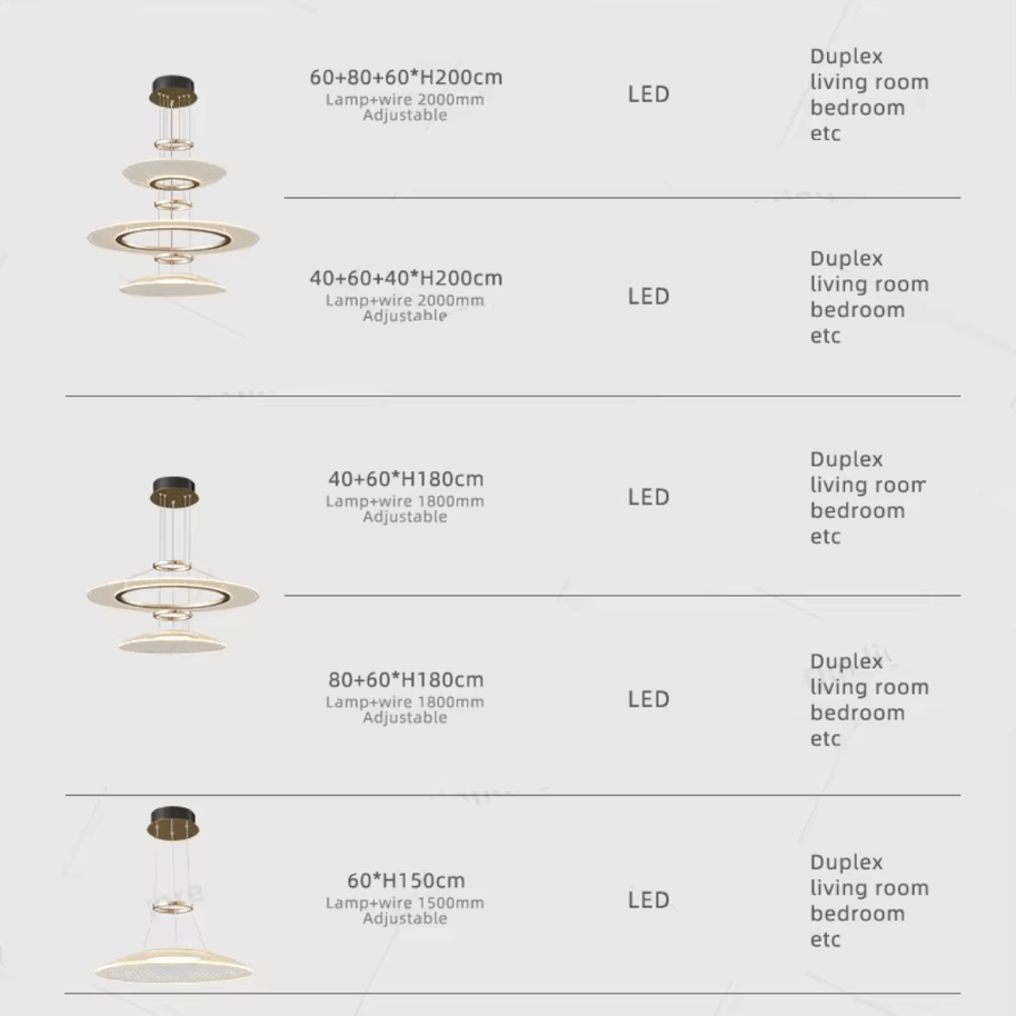 Acrylic Rings Creative Chandelier-MinimalisticDecor.com