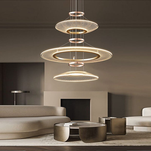 Acrylic Rings Creative Chandelier-MinimalisticDecor.com