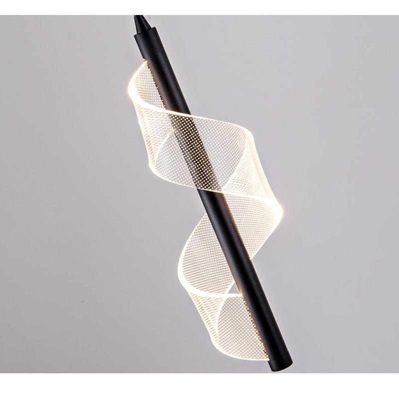 Acrylic Spiral Stairs Chandelier – Lighting for Large Spaces-MinimalisticDecor.com