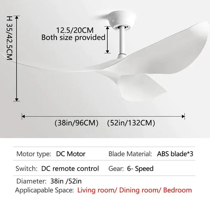 Acrylic Wood Finish Designer Ceiling Fan-MinimalisticDecor.com
