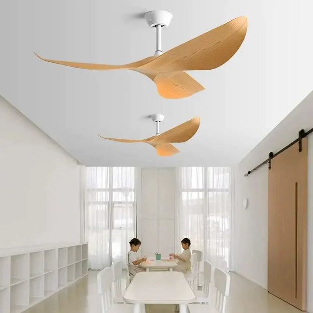 Acrylic Wood Finish Designer Ceiling Fan-MinimalisticDecor.com
