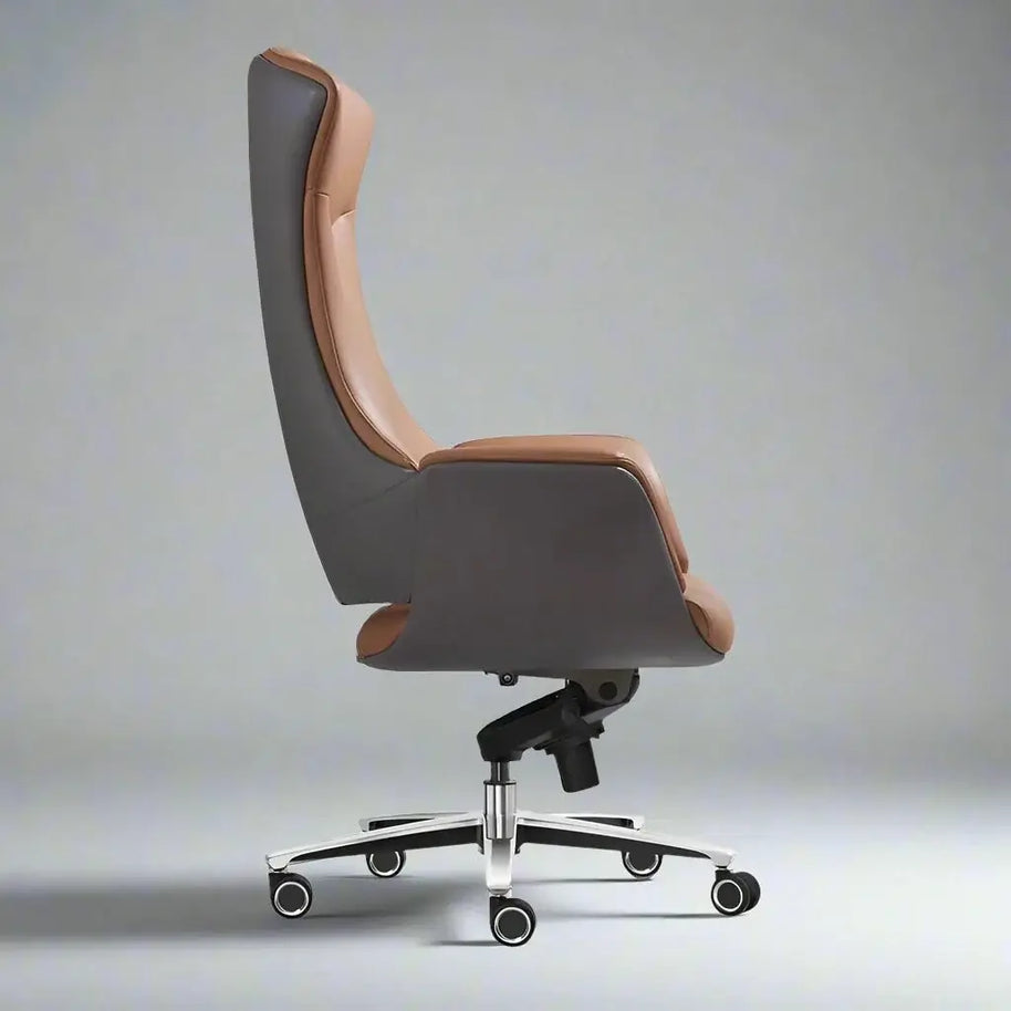 Adjustable Executive Luxury Office Chair – Ergonomic Swivel Leather Chair-MinimalisticDecor.com