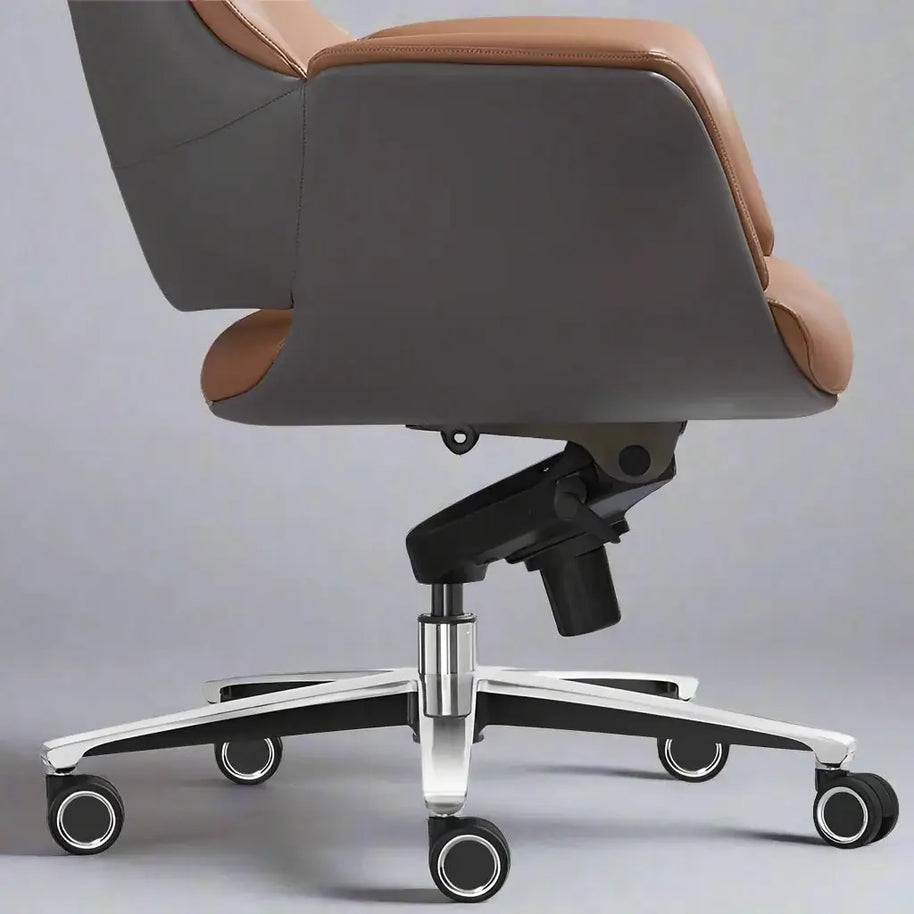 Adjustable Executive Luxury Office Chair – Ergonomic Swivel Leather Chair-MinimalisticDecor.com