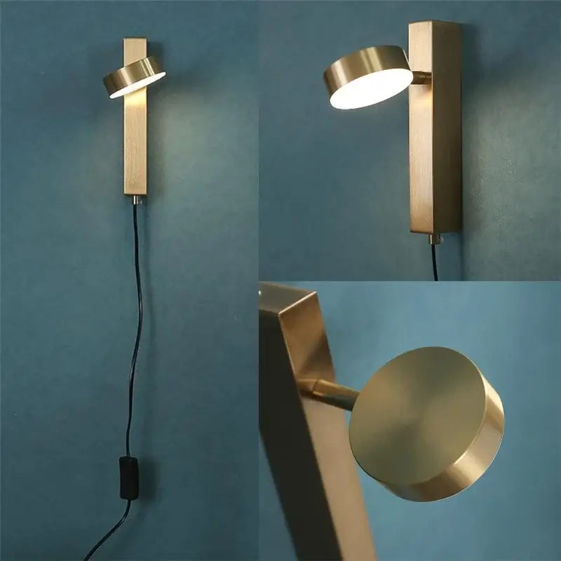 Adjustable LED Wall Reading Lamp with Switch – Modern Metal Wall Light-MinimalisticDecor.com