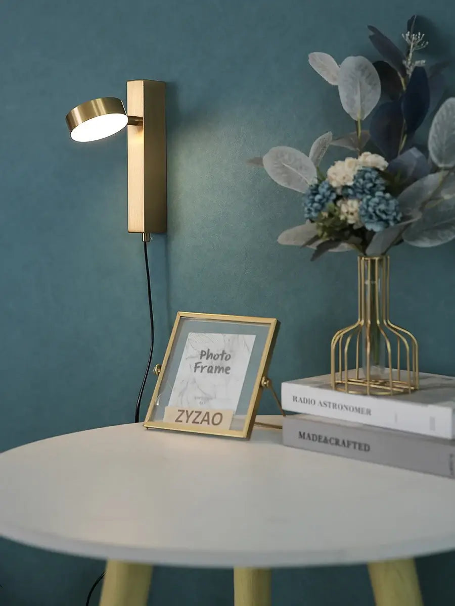 Adjustable LED Wall Reading Lamp with Switch – Modern Metal Wall Light-MinimalisticDecor.com