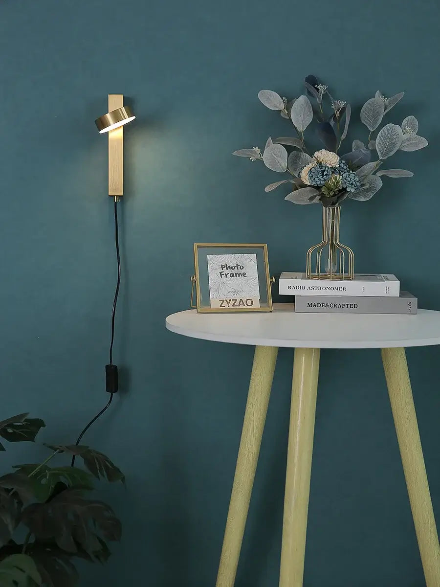 Adjustable LED Wall Reading Lamp with Switch – Modern Metal Wall Light-MinimalisticDecor.com