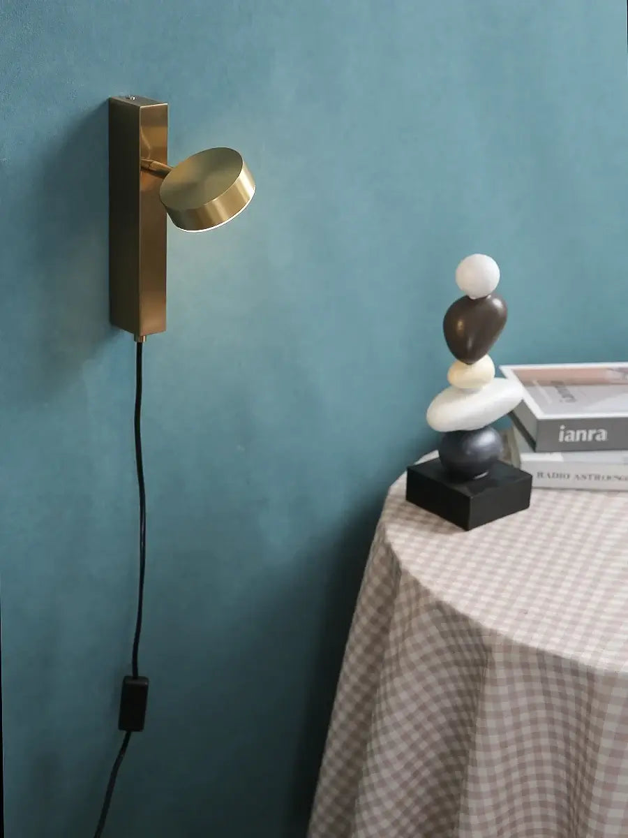 Adjustable LED Wall Reading Lamp with Switch – Modern Metal Wall Light-MinimalisticDecor.com