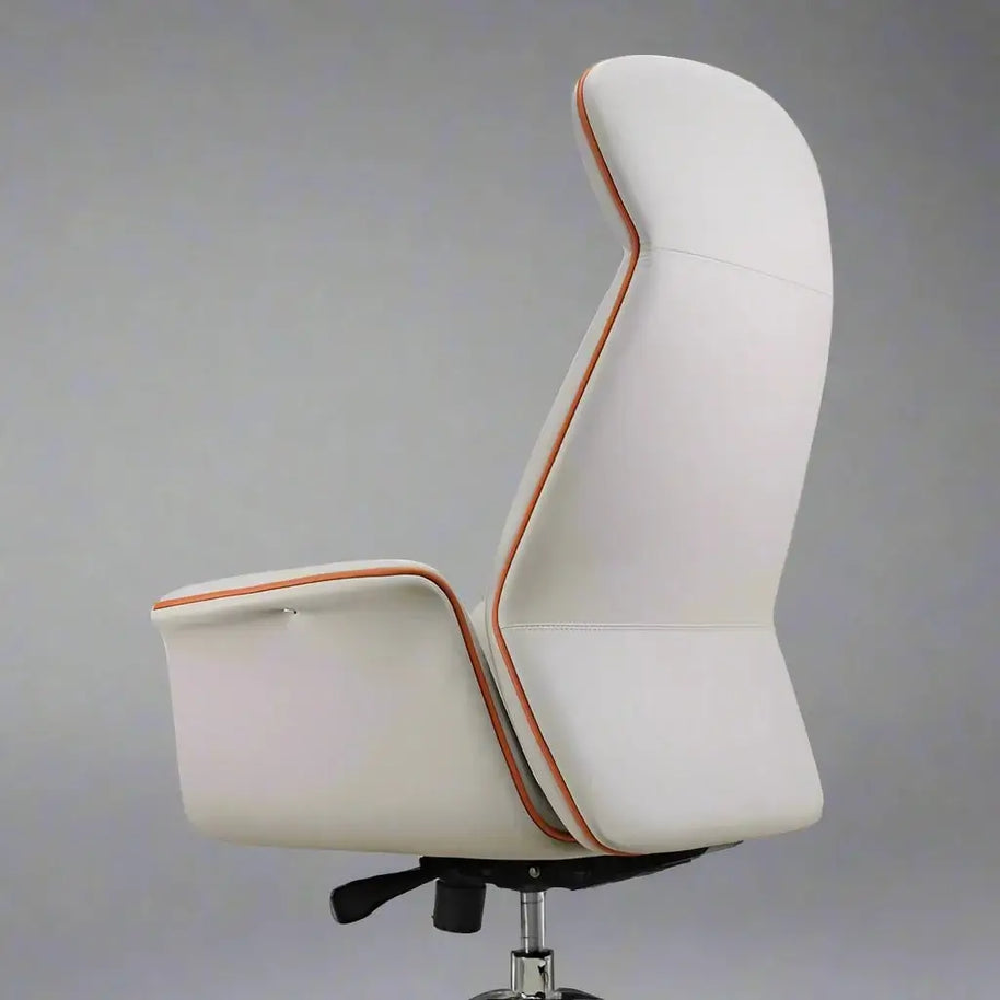 Adjustable Swivel Leather Executive Office Chair – Ergonomic Recliner-MinimalisticDecor.com