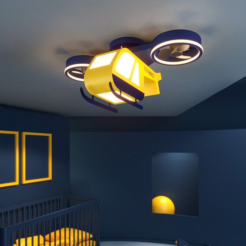 Aeroplane Light and Fan - Cool Your Room with Style-MinimalisticDecor.com