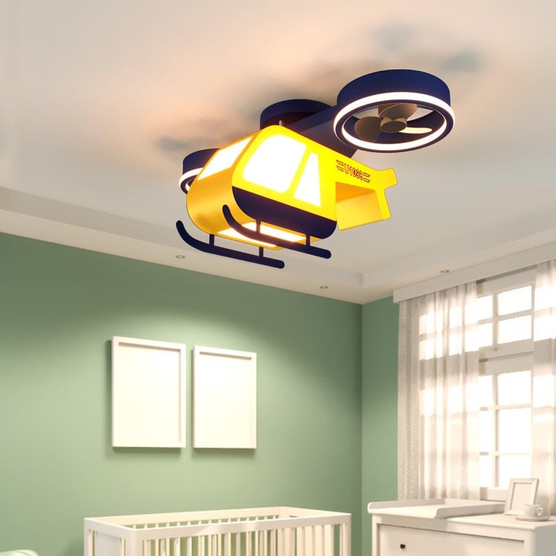 Aeroplane Light and Fan - Cool Your Room with Style-MinimalisticDecor.com