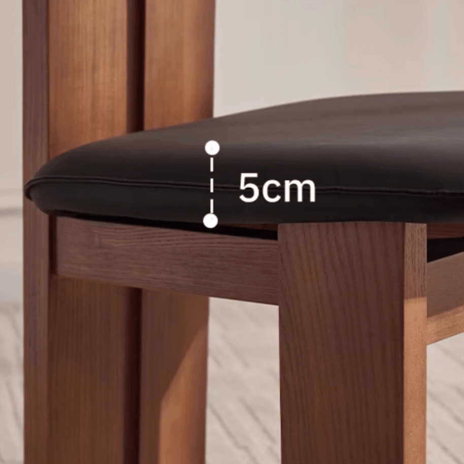Afro Design Dining Chairs – Solid Walnut Wood Construction-MinimalisticDecor.com