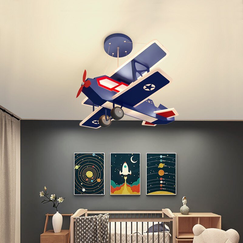 Airplane LED Hanging Light for Kids Room-MinimalisticDecor.com
