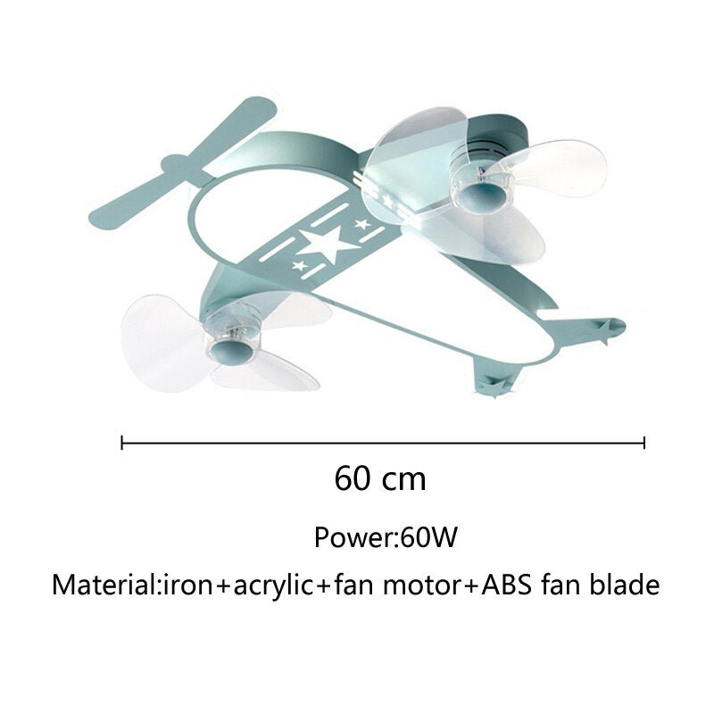 Airplane LED Light with Fan - Enjoy Comfortable Lighting-MinimalisticDecor.com