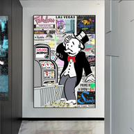 Alec Monopoly ATM Machine Canvas Wall Art-MinimalisticDecor.com
