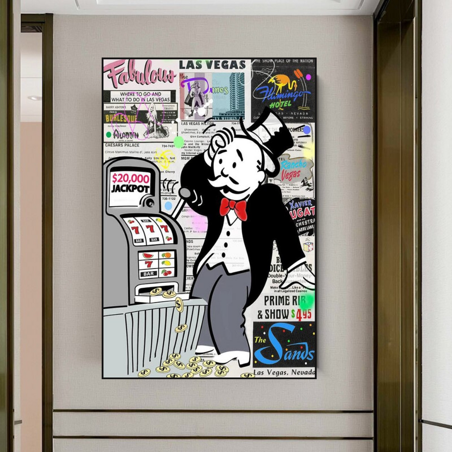 Alec Monopoly ATM Machine Canvas Wall Art-MinimalisticDecor.com