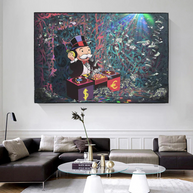 Alec Monopoly Club Wall Art - DJ Beats Display-MinimalisticDecor.com