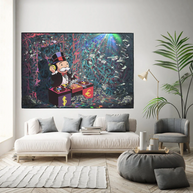 Alec Monopoly Club Wall Art - DJ Beats Display-MinimalisticDecor.com