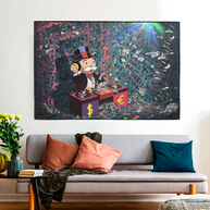 Alec Monopoly Club Wall Art - DJ Beats Display-MinimalisticDecor.com