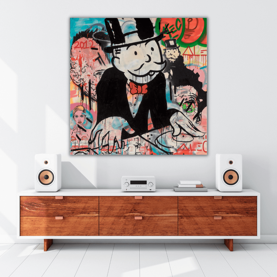 Alec Monopoly DJ Music Canvas Wall Art-MinimalisticDecor.com