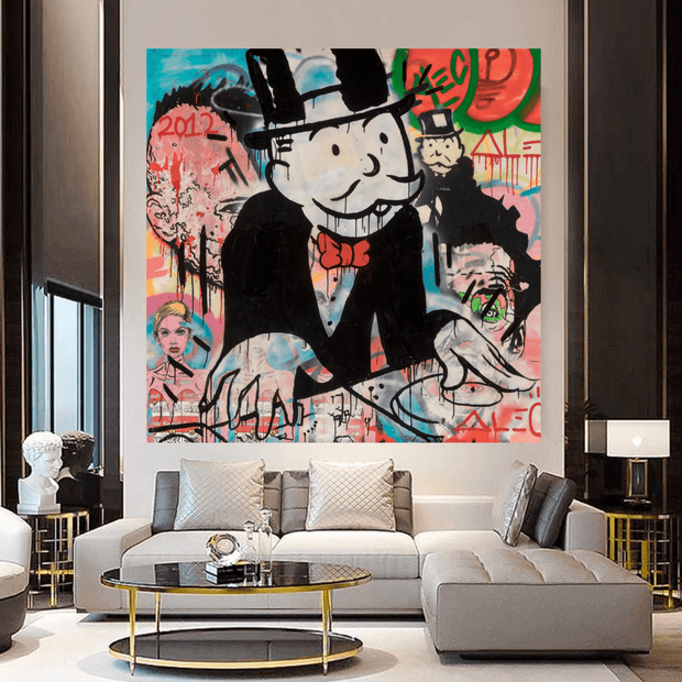 Alec Monopoly DJ Music Canvas Wall Art-MinimalisticDecor.com