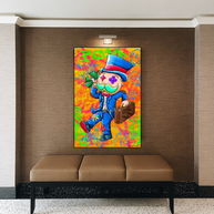 Alec Monopoly Goat Millionaire Canvas Wall Art-MinimalisticDecor.com