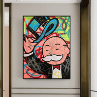 Alec Monopoly Millionaire Canvas Wall Art - Inspiring Home Decor-MinimalisticDecor.com
