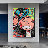Alec Monopoly Millionaire Canvas Wall Art - Inspiring Home Decor-MinimalisticDecor.com