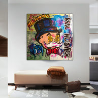 Alec Monopoly Millionaire Canvas Wall Art - Luxurious Home Decor-MinimalisticDecor.com