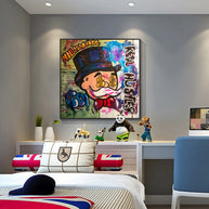 Alec Monopoly Millionaire Canvas Wall Art - Luxurious Home Decor-MinimalisticDecor.com