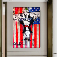 Alec Monopoly Millionaire Wall Street USA Canvas Wall Art-MinimalisticDecor.com