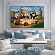 Alec Monopoly Richie Rich Money Canvas Wall Art-MinimalisticDecor.com
