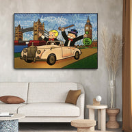 Alec Monopoly Richie Rich Money Canvas Wall Art-MinimalisticDecor.com