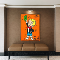 Alec Monopoly Richie Rich Money Man Canvas Wall Art-MinimalisticDecor.com