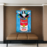 Alec Monopoly Tomato Soup Canvas Wall Art-MinimalisticDecor.com