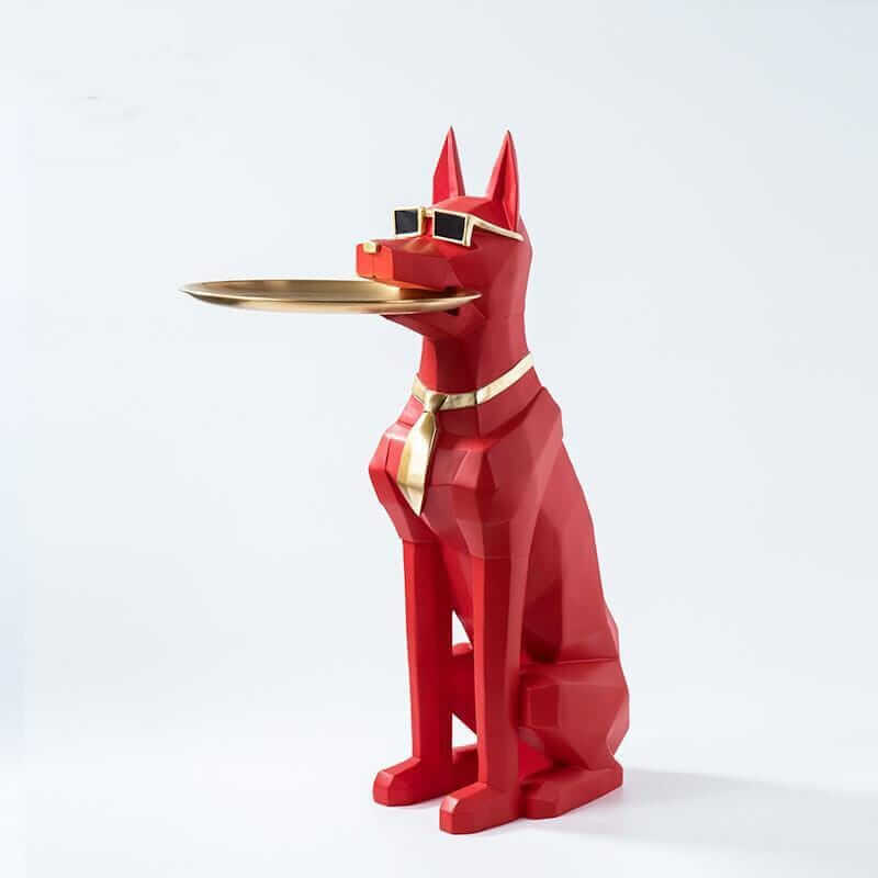 Alsatian Dog Tray Decoration Statue: Exquisite Home Décor-MinimalisticDecor.com