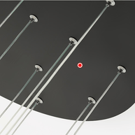 Aluminium Black Rings Long pendant lamp-MinimalisticDecor.com
