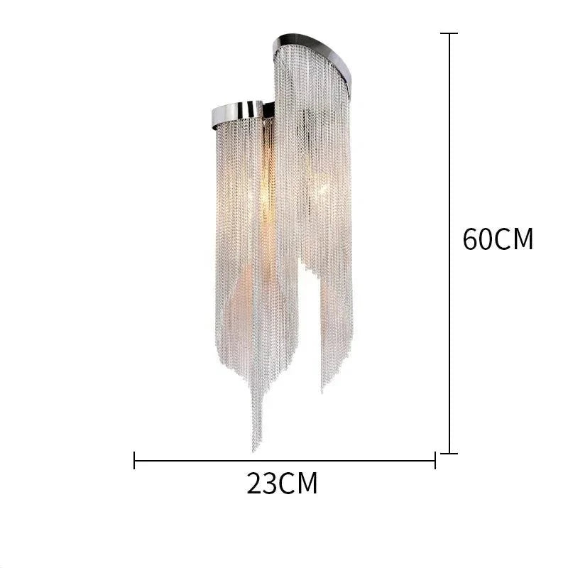 Aluminium Fringed Chandelier: Elegant and Timeless Design-MinimalisticDecor.com
