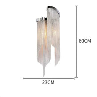 Aluminium Fringed Chandelier: Elegant and Timeless Design-MinimalisticDecor.com