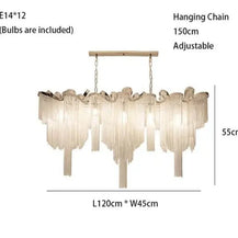 Aluminium Fringed Chandelier: Elegant and Timeless Design-MinimalisticDecor.com