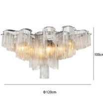 Aluminium Fringed Chandelier: Elegant and Timeless Design-MinimalisticDecor.com