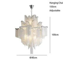 Aluminium Fringed Chandelier: Elegant and Timeless Design-MinimalisticDecor.com