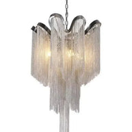 Aluminium Fringed Chandelier: Elegant and Timeless Design-MinimalisticDecor.com