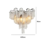 Aluminium Fringed Chandelier: Elegant and Timeless Design-MinimalisticDecor.com