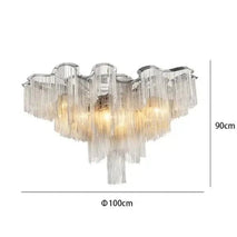 Aluminium Fringed Chandelier: Elegant and Timeless Design-MinimalisticDecor.com
