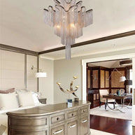 Aluminium Fringed Chandelier: Elegant and Timeless Design-MinimalisticDecor.com