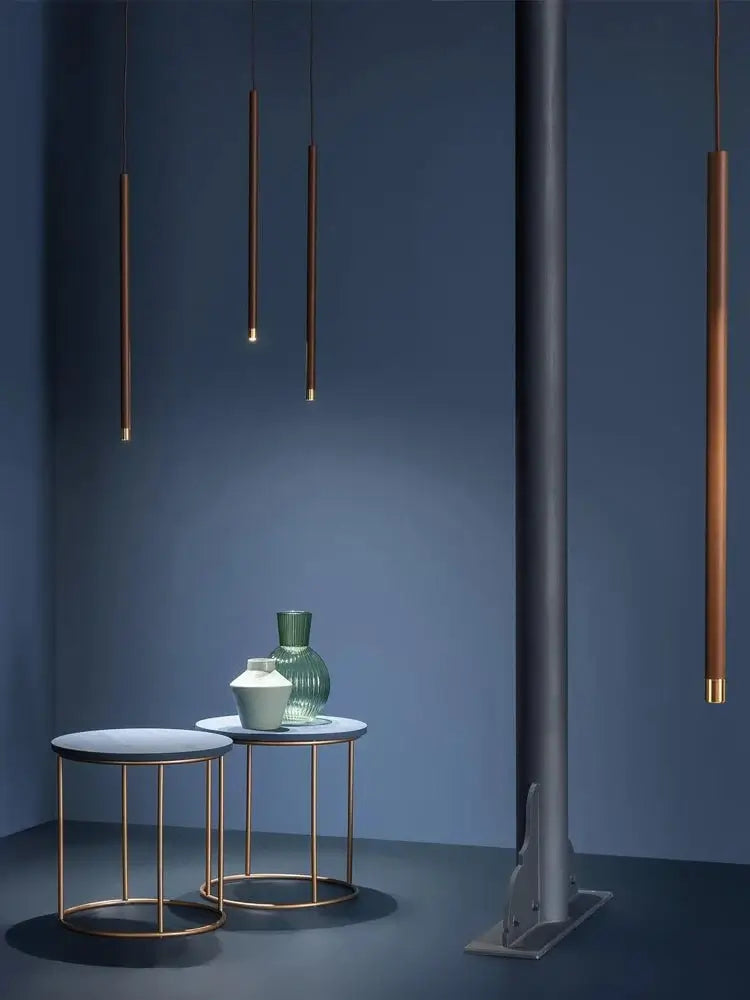 Aluminium Minimalist LED Staircase Chandelier – Cord Pendant Light-MinimalisticDecor.com