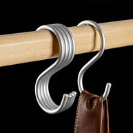 Aluminum Alloy 5pcs S-Shape Hooks Hangers-MinimalisticDecor.com