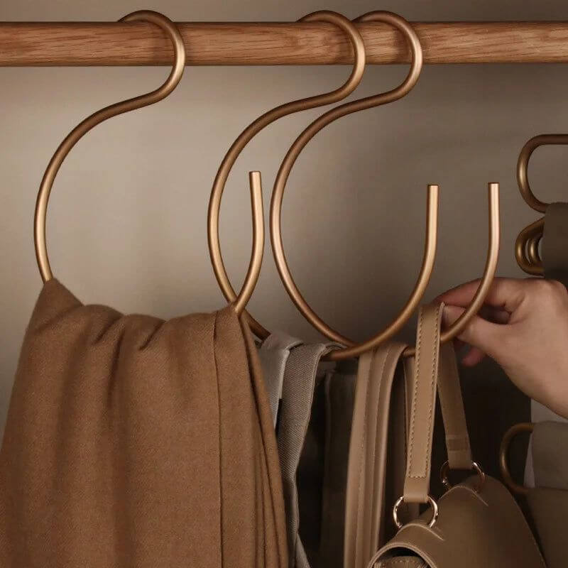 Aluminum Alloy 5pcs S-Shape Hooks Hangers-MinimalisticDecor.com