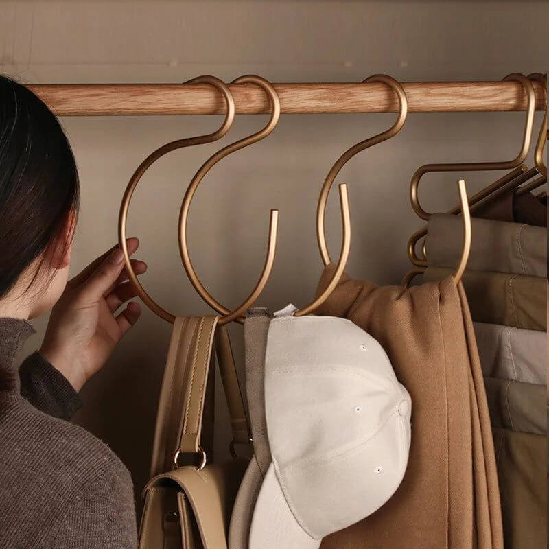 Aluminum Alloy 5pcs S-Shape Hooks Hangers-MinimalisticDecor.com