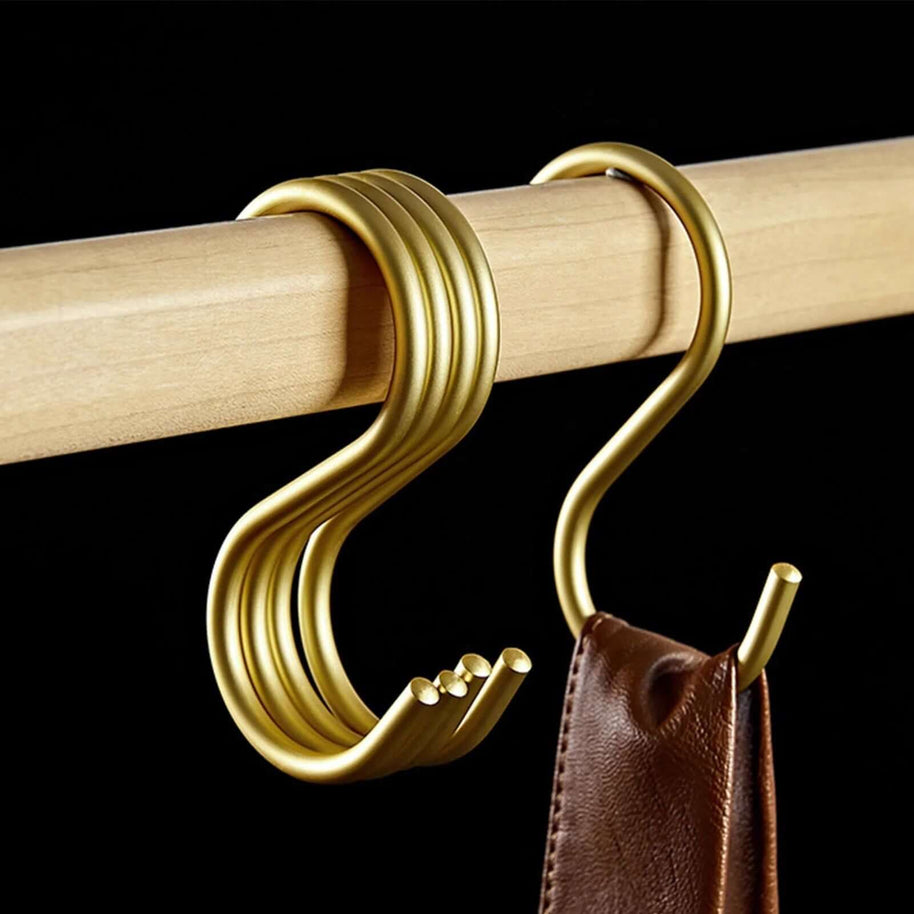 Aluminum Alloy 5pcs S-Shape Hooks Hangers-MinimalisticDecor.com
